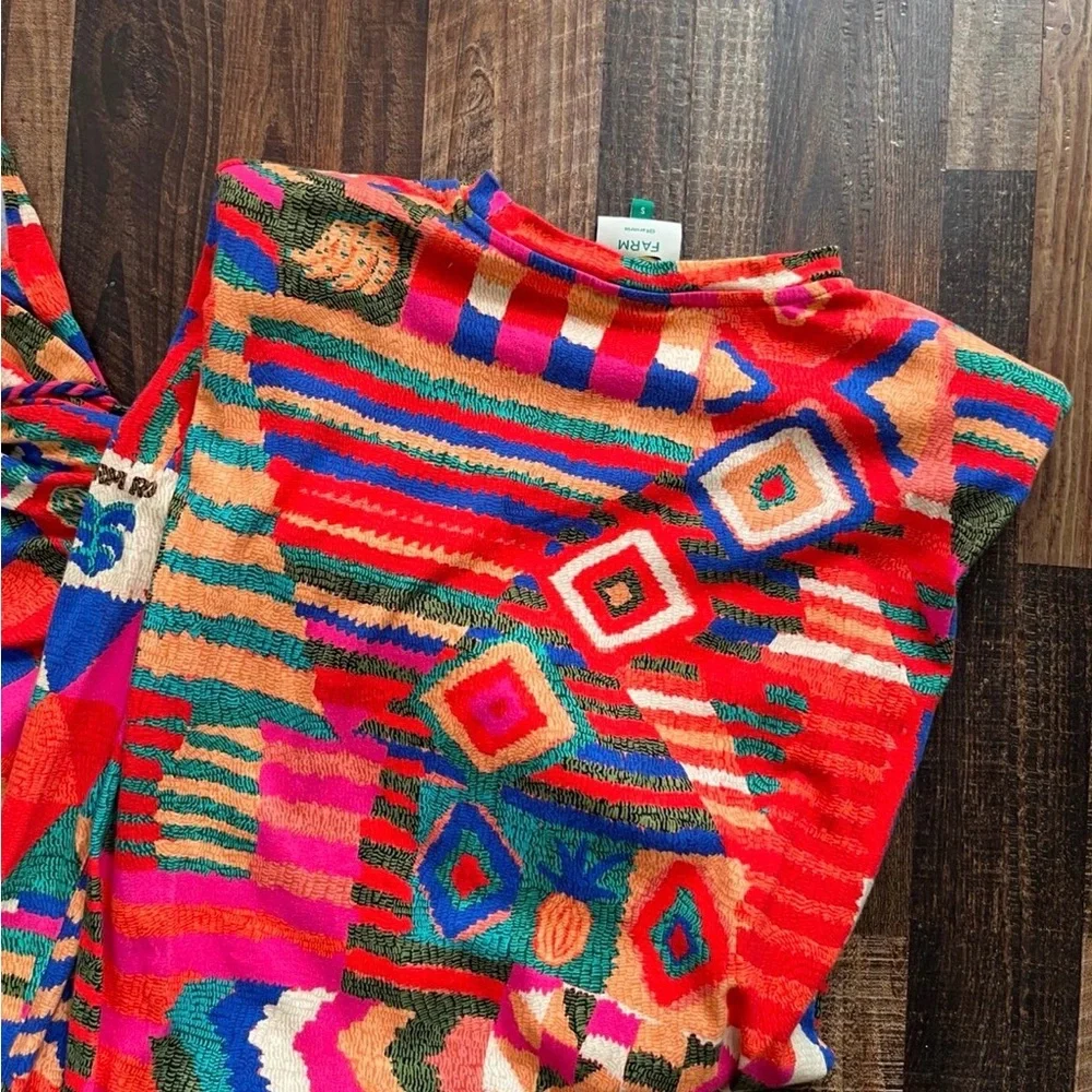 Farm Rio! Colorful Geometric Pattern Dress - Picture 4 of 4